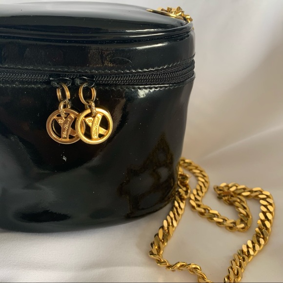 Paloma Picasso Black Patent Mini Purse - Picture 3 of 10